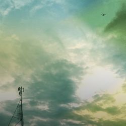 Low angle view of cloudy sky