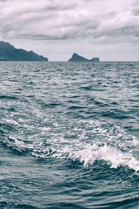 Scenic view of sea against sky