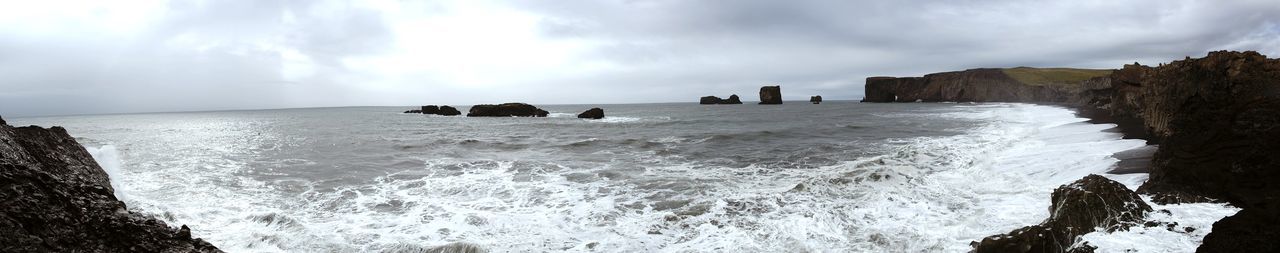 Panoramic view of sea against sky