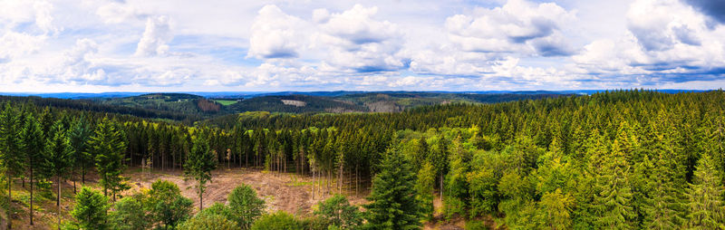 Panoramic view of landscape against sky