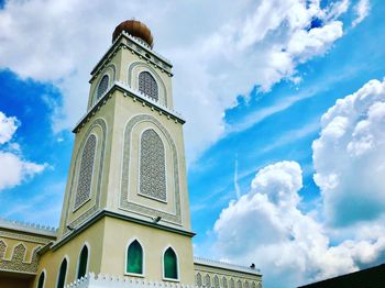 Low angle view of building against sky