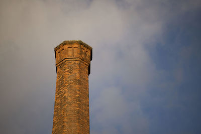 Low angle view of tower against sky