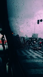 Water drops on car window