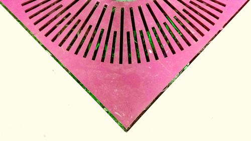 High angle view of multi colored umbrella