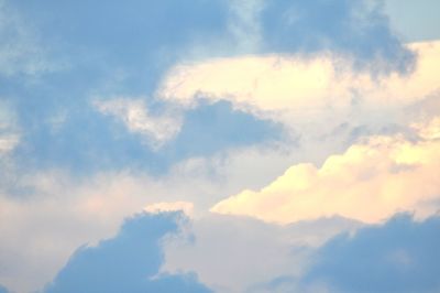 Low angle view of cloudy sky