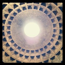 Low angle view of ceiling