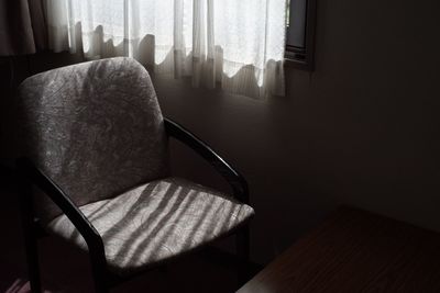 Empty chair at home