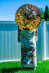 Woman wearing japanese clothes