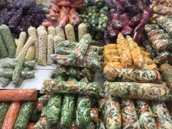 Close-up of food for sale at market stall