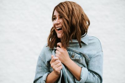 Young woman looking at camera