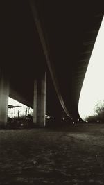 Low angle view of bridge against sky