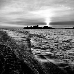 Scenic view of sea against sky