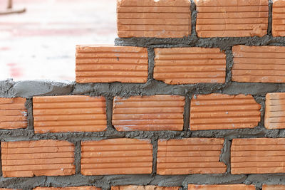 Close-up of brick wall