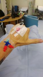 Close-up of hand