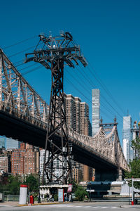 Low angle view of bridge against sky