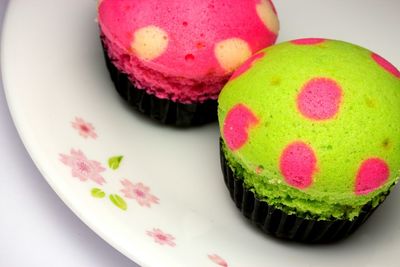 Close-up of cupcakes on table