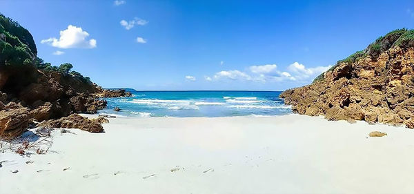 Scenic view of sea against sky
