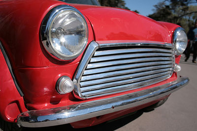 Vintage car on road