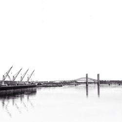Pier over calm sea