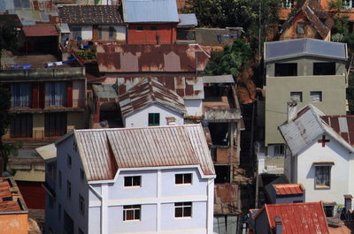 Full frame shot of residential buildings