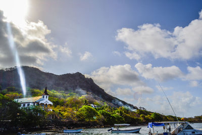 Panoramic view of sea against sky