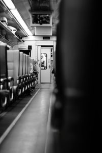 View of empty subway