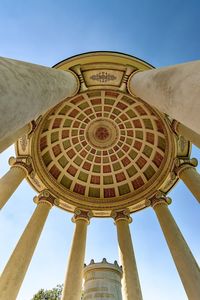 Low angle view of ornate building against sky