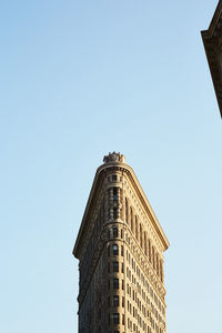 Low angle view of historical building against clear sky