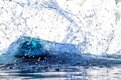 Close-up of sea against blurred background