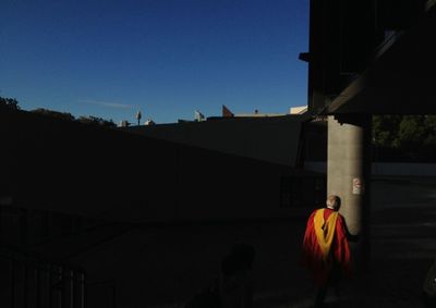 Buildings against blue sky