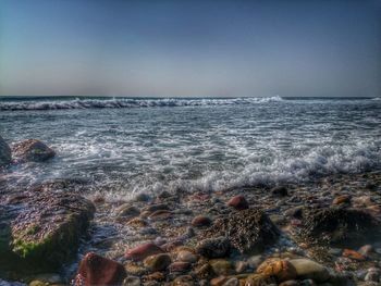 Scenic view of sea against sky