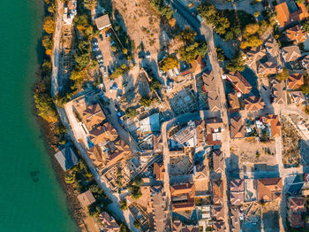 Aerial view of side. it is small resort town in turkey