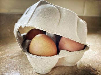 Close-up of hat on table at home