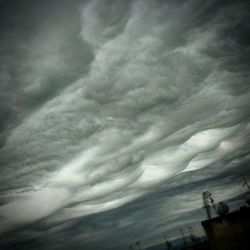 Low angle view of dramatic sky