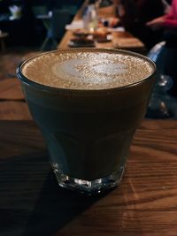 Close-up of coffee on table