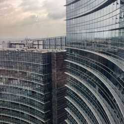 Low angle view of buildings against sky