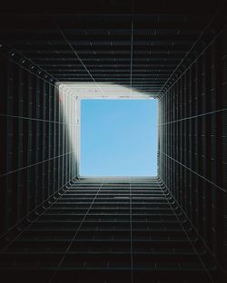 Low angle view of building against clear sky