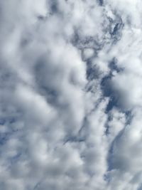 Low angle view of clouds in sky