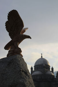 Low angle view of a statue