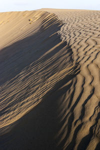 Scenic view of desert against sky