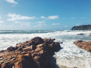 Scenic view of sea against sky