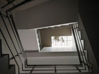 Low angle view of staircase in building