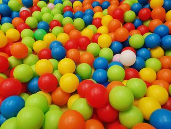 Full frame shot of multi colored balls