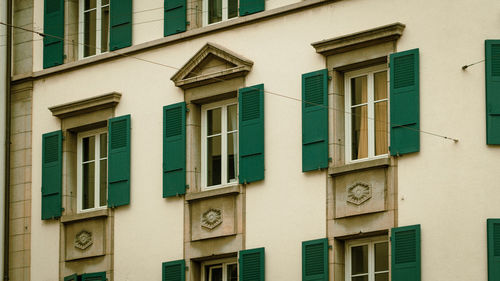 Low angle view of residential building 