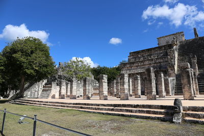 View of historical building against cloudy sky