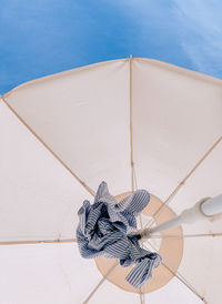 Low angle view of umbrella