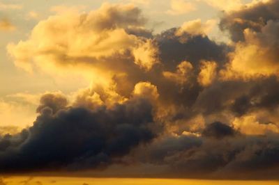 Low angle view of dramatic sky