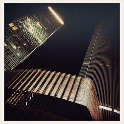 Low angle view of modern building against sky