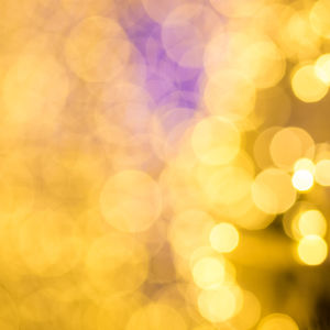 Defocused image of illuminated lights