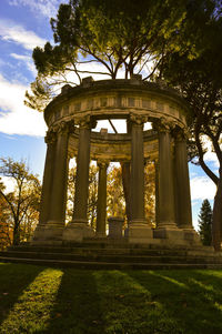 Low angle view of historical building